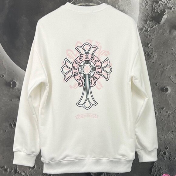 Chrome Hearts Solid Color Cross Print Crewneck Sweatshirt - Picture 2 of 7